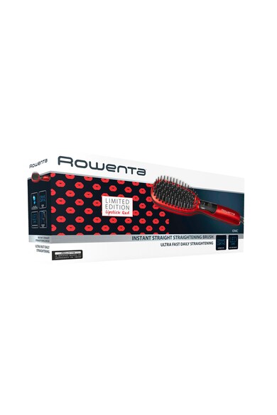 Rowenta Perie pentru indreptat parul  Instant Straight , 35W, 210°C, invelis ceramic, Rosu Femei