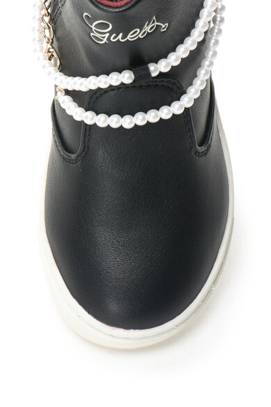 GUESS JEANS Pantofi sport hi-top cu accesoriu detasabil cu perla sintetica Fete