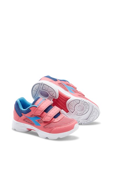 Diadora Pantofi sport cu segmente texturate si benzi velcro Shape 9 Baieti