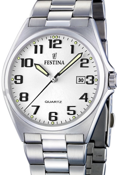 Festina Ceas analog cu carcasa rotunda Barbati