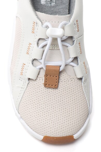Clarks Pantofi sport din piele cu aspect texturat Tri Weave Baieti