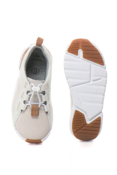 Clarks Pantofi sport din piele cu aspect texturat Tri Weave Baieti