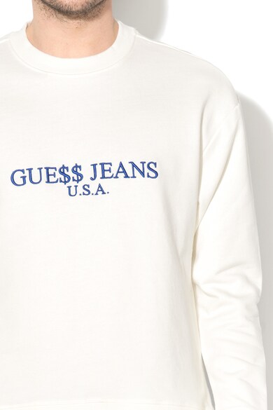 GUESS JEANS Bluza sport cu logo brodat Barbati