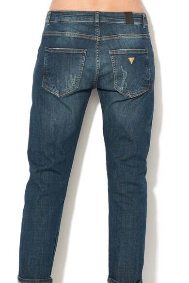 GUESS JEANS Blugi relaxed fit cu detalii cu aspect deteriorat si aplicatie din margele Femei