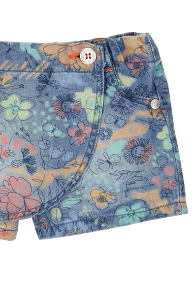 boboli Къс панталон от деним с флорални апликации Момичета