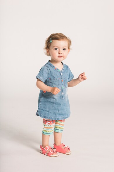 boboli Rochie scurta din denim cu buzunare laterale Fete