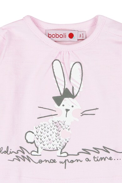 boboli Bluza cu imprimeu grafic si text Fete