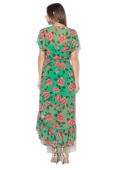 Liu Jo Rochie midi cu model floral si terminatie asimetrica Femei