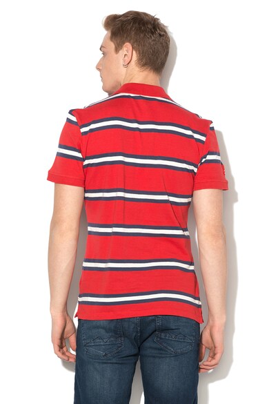 BLEND Tricou polo in dungi cu aplicatie pe piept Barbati