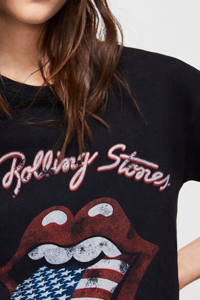 Mango Tricou cu decolteu la baza gatului Rolling Stones Femei