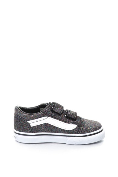 Vans Tenisi cu aspect stralucitor si benzi velcro Old Skool Fete