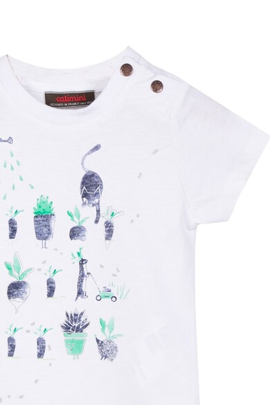 Catimini Tricou cu imprimeu fosforescent Baieti