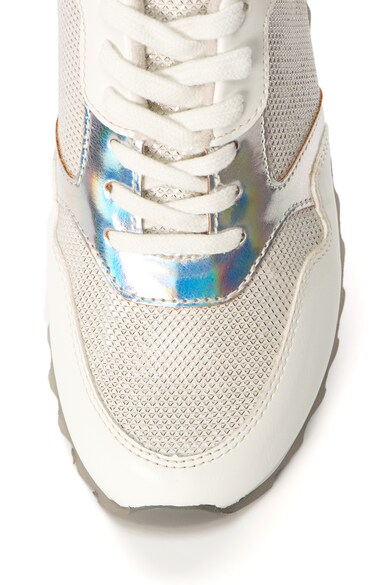 Tamaris Sneakers cipő fényes szálbetétekkel és holografikus panellel női