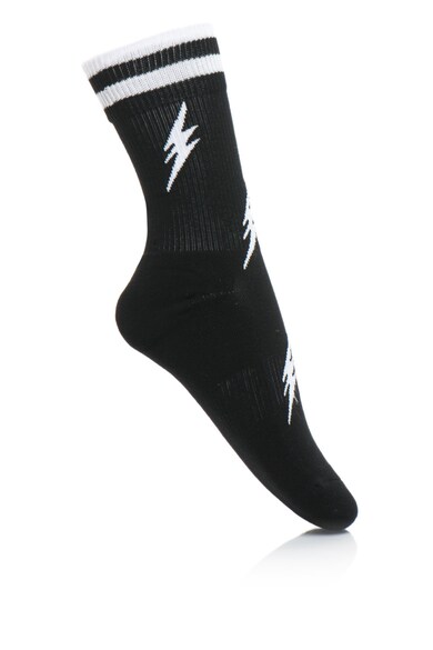 Happy Socks Sosete sport cu imprimeu grafic, Unisex Barbati