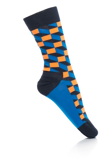 Happy Socks Sosete cu imprimeu geometric, Unisex Femei