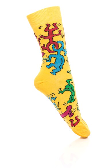 Happy Socks Set de sosete cu model grafic, Unisex - 3 perechi Femei