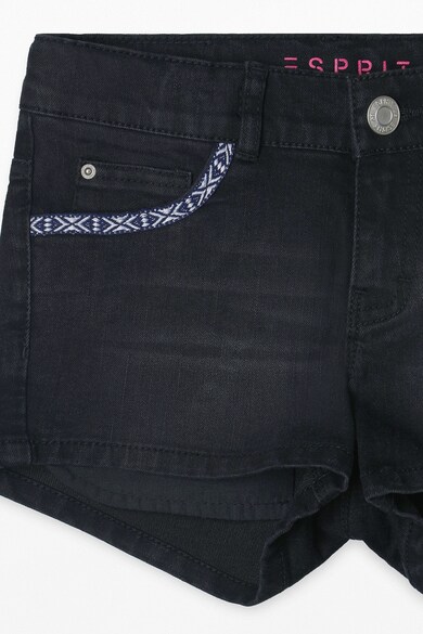 Esprit Дънков къс панталон с бродирани контрастни детайли Момичета