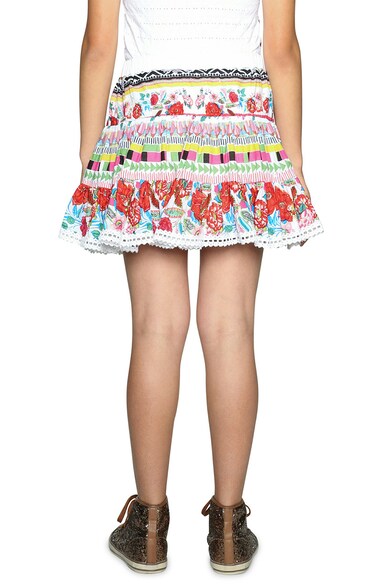 DESIGUAL Fusta reversibila cu model floral Fete