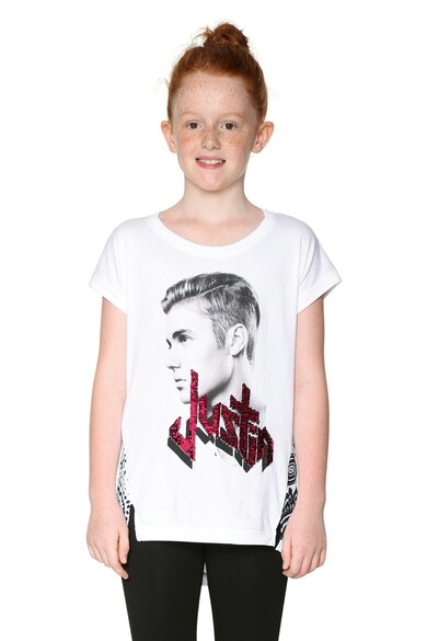 DESIGUAL Tricou cu imprimeu foto Justin Bieber Fete