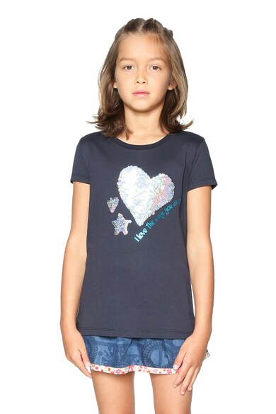 DESIGUAL Tricou cu paiete reversibile Fete