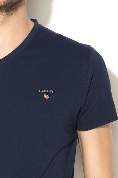 Gant Tricou slim fit cu decolteu in V Original 10005 Barbati