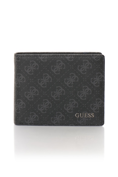 Guess Portofel pliabil de piele sintetica, cu model logo Barbati