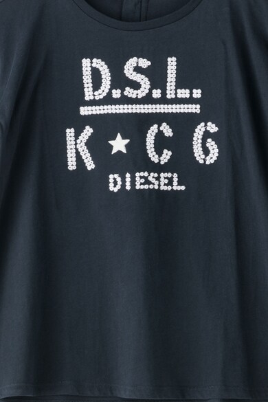 Diesel Tricou cu maneci ample si aplicatii din paiete Tatade Fete