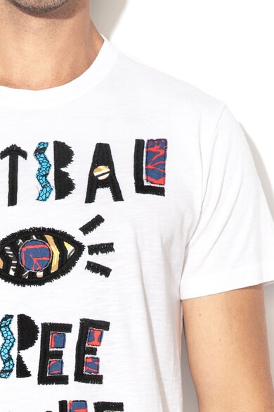 DESIGUAL Tricou cu text brodat Ales Barbati