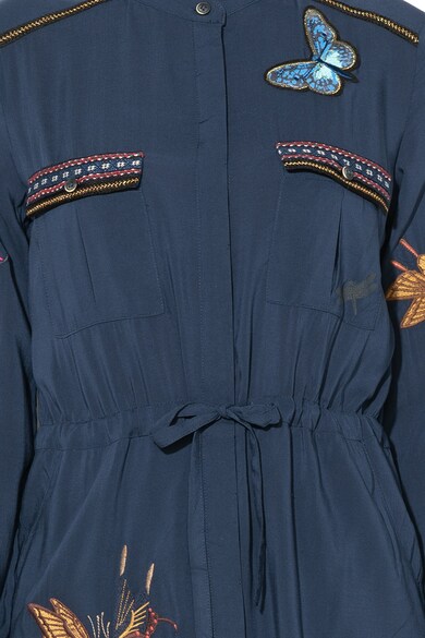 DESIGUAL Рокля тип риза Jazmin с бродерия и кръпки Жени