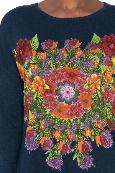 DESIGUAL Pulover din tricot fin cu imprimeu floral Paradise Femei