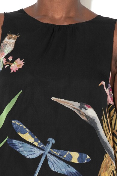 DESIGUAL Блуза Antonella с асиметричен дизайн без ръкави Жени