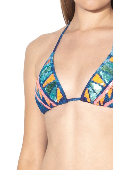 DESIGUAL Sutien halter de baie cu cupe cu paiete Eloise Femei