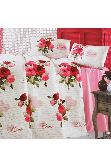 Miss Mina Lenjerie de pat pentru 2 persoane Love Roses Pike  200x230 cm Femei