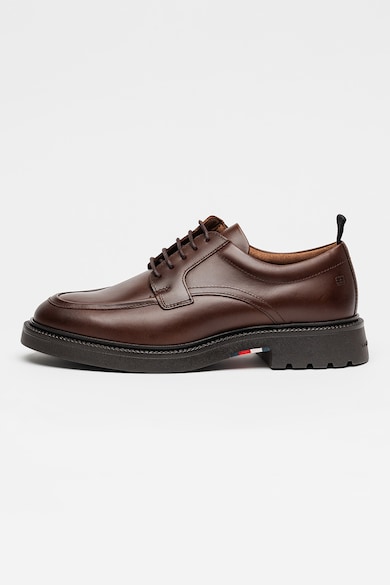 Pantofi derby din piele, Maro cognac Tommy Hilfiger - Maro Cognac
