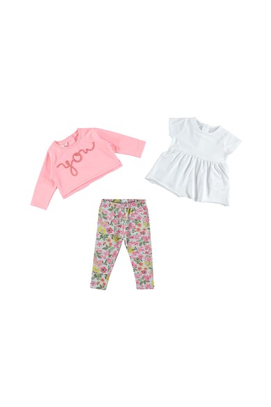 iDO Kids Set de tricou, bluza si pantaloni Fete