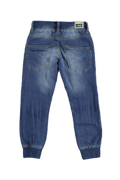 iDO Kids Pantaloni jogger din denim cu snur in talie Baieti