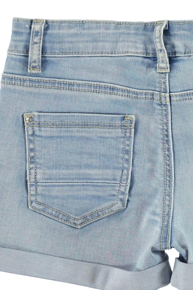 iDO Kids Pantaloni scurti din denim cu terminatii pliabile si strasuri Fete