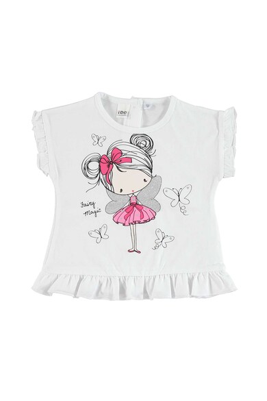 iDO Kids Set de tricou si colanti cu detalii cu volane Fete