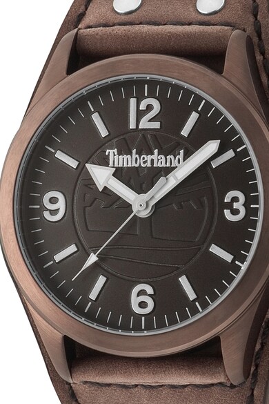 Timberland Ceas rotund cu o curea de piele Barbati