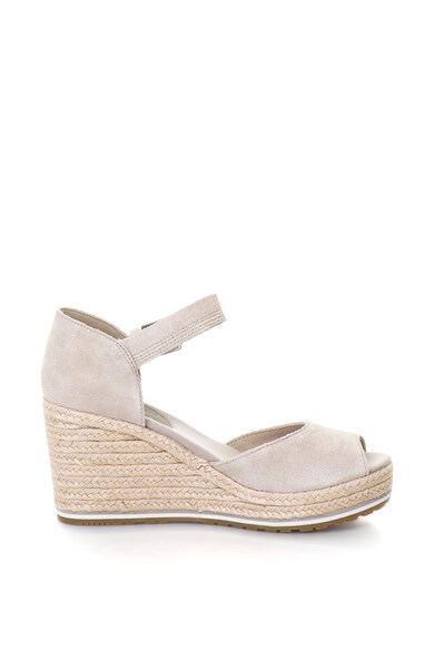 Timberland Sandale wedge tip espadrile de piele intoarsa, cu bareta pe glezna Nice Coast Femei