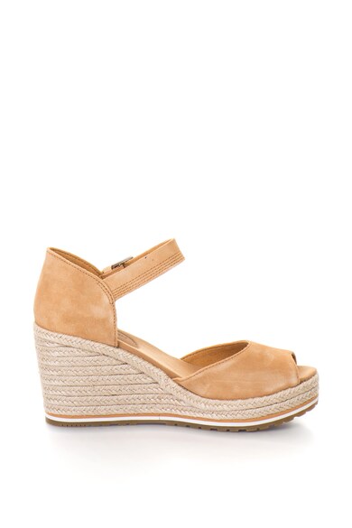 Timberland Sandale wedge tip espadrile, de piele intoarsa Nice Coast Femei