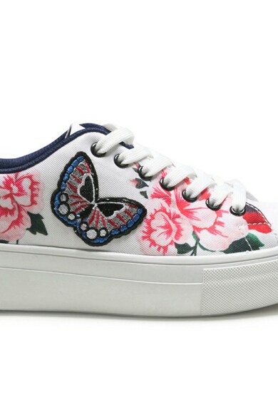 DESIGUAL Pantofi sport flatform cu imprimeu floral Femei