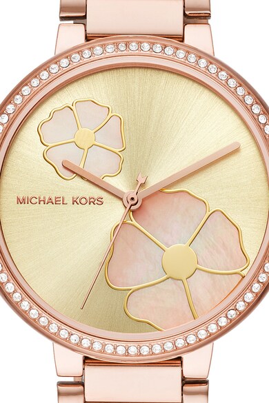 Michael Kors Ceas din otel inoxidabil decorat cu cristale Courtney Femei