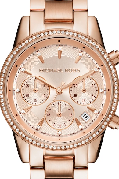 Michael Kors Ritz chrono karóra fémszíjjal női