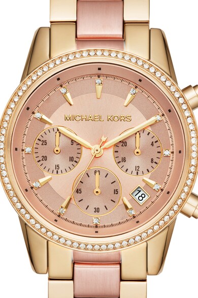 Michael Kors Ceas cronograf din otel inoxidabil Ritz 2-Tones Femei