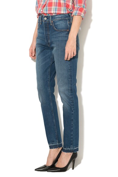 Levi's Blugi skinny filiforme cu terminatii nefinisate 501® Femei