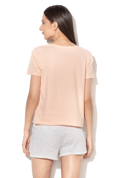 ROXY Tricou din bumbac organic cu imprimeu text Femei