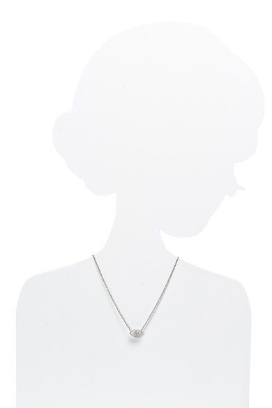 Folli Follie Ródiumozott 925 ezüst nyaklánc medállal&cirkóniával női