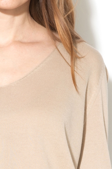 Stefanel Modáltartalmú pulóver kivágással a hátán női