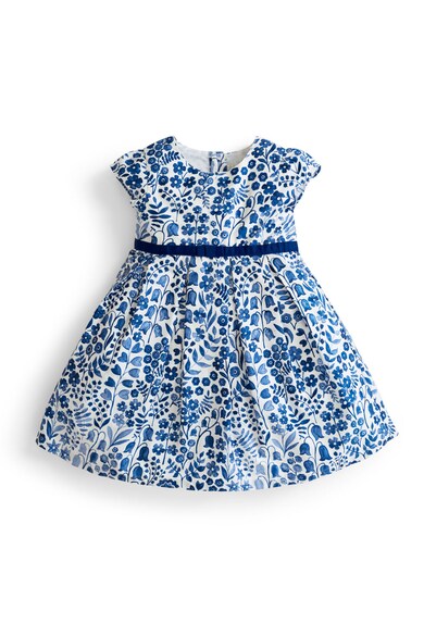 JoJo Maman Bebe Rochie cu croiala in A, cu model floral Fete